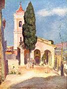 Pierre-Auguste Renoir Kirche in Cagnes Sweden oil painting artist